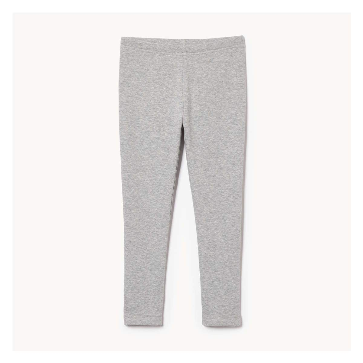 Kid Girls Fleece Legging Light Grey Mix Size M from Joe Fresh